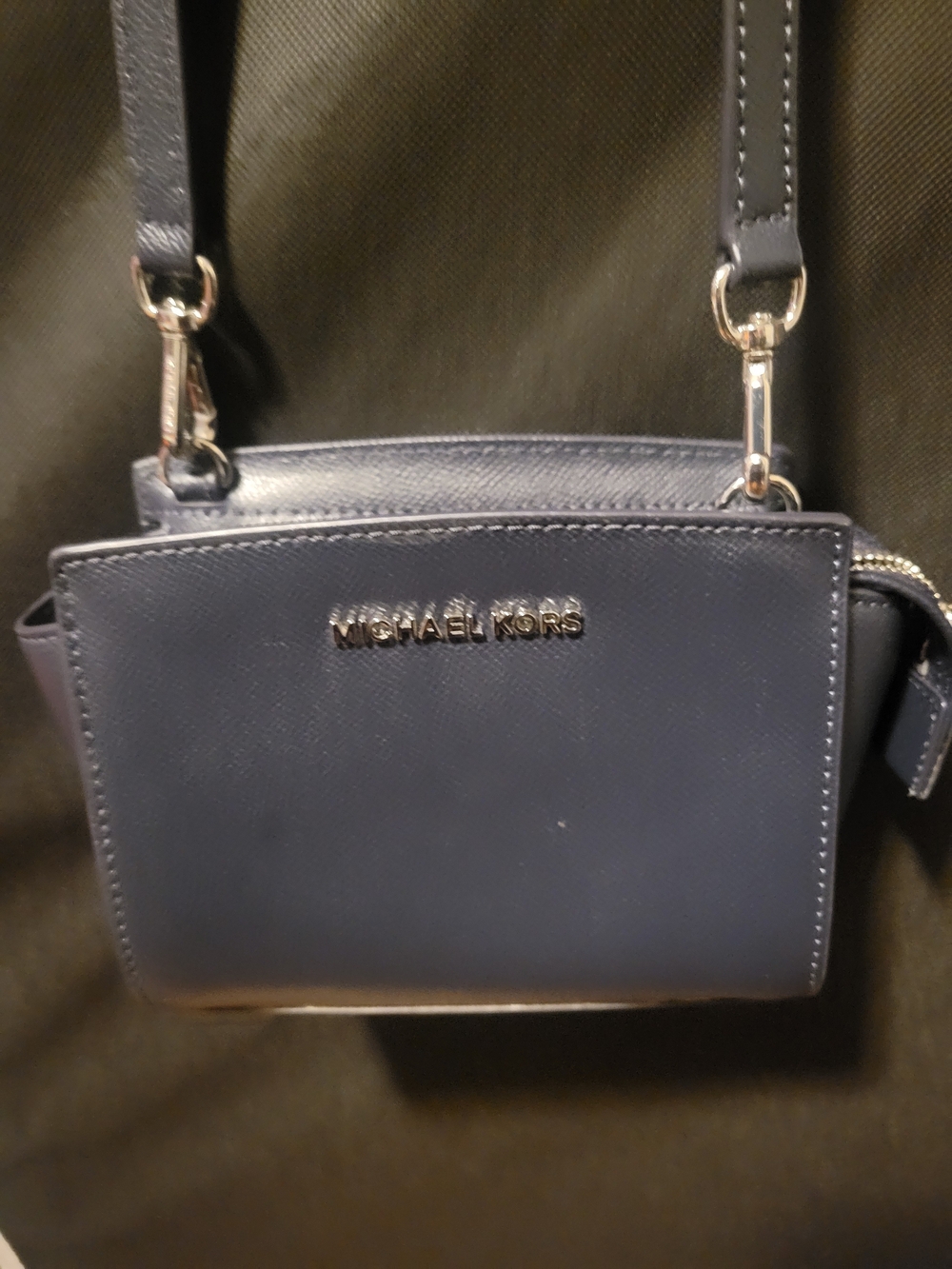 Michael Kors Dark Navy Saffiano Crossbody Bag